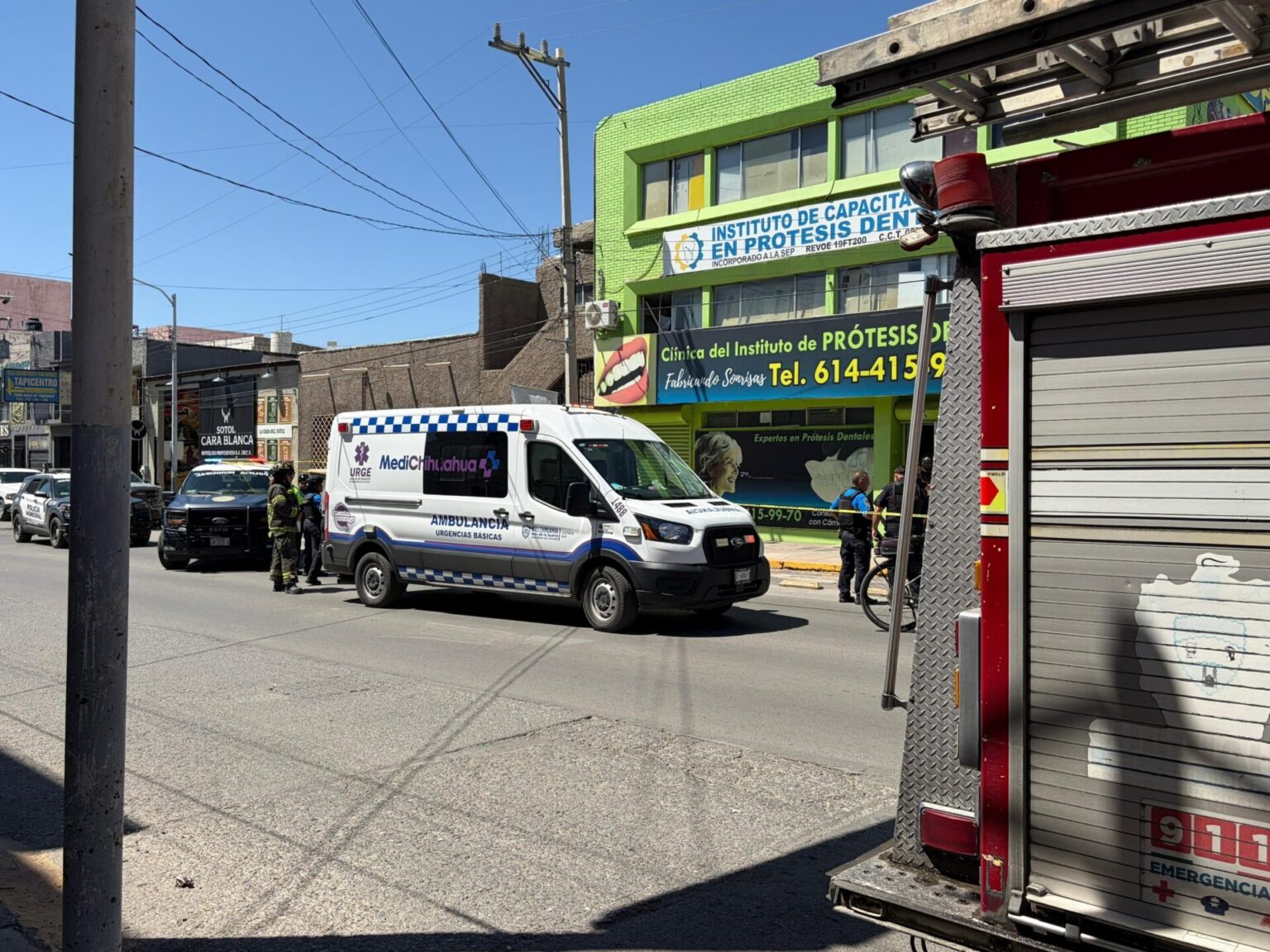 Explosión en clínica dental deja dos lesionados y provoca evacuación en Chihuahua