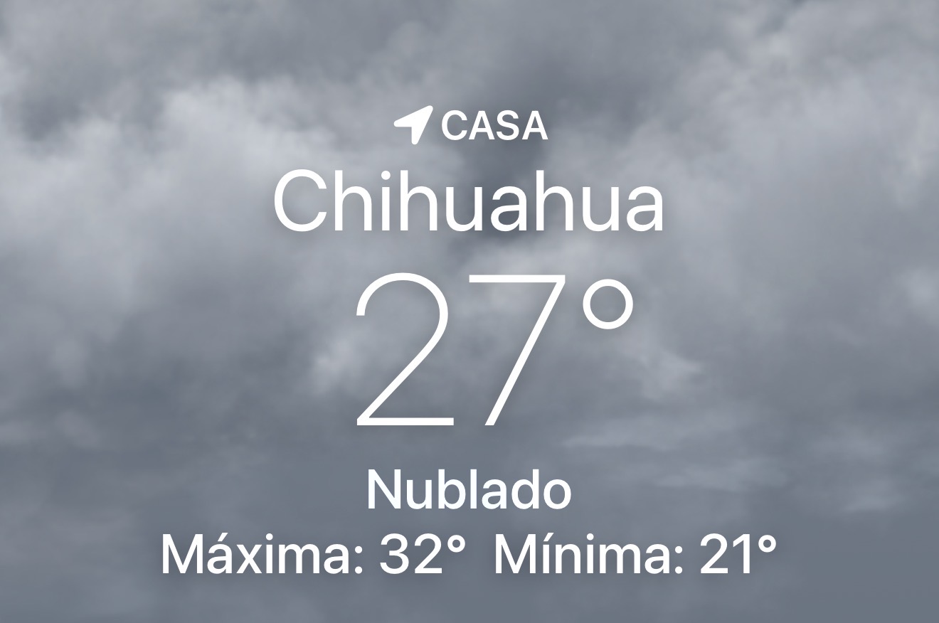 Chihuahua tendrá sábado con nubes y claros; la máxima será de 33 °C